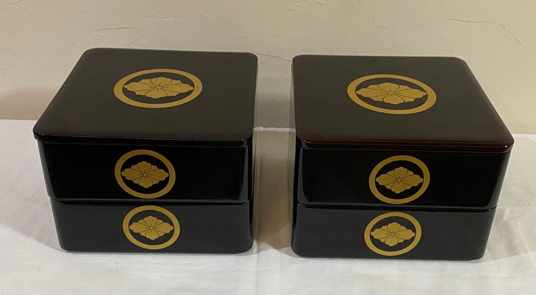 木製、本漆のお重箱　輪島塗