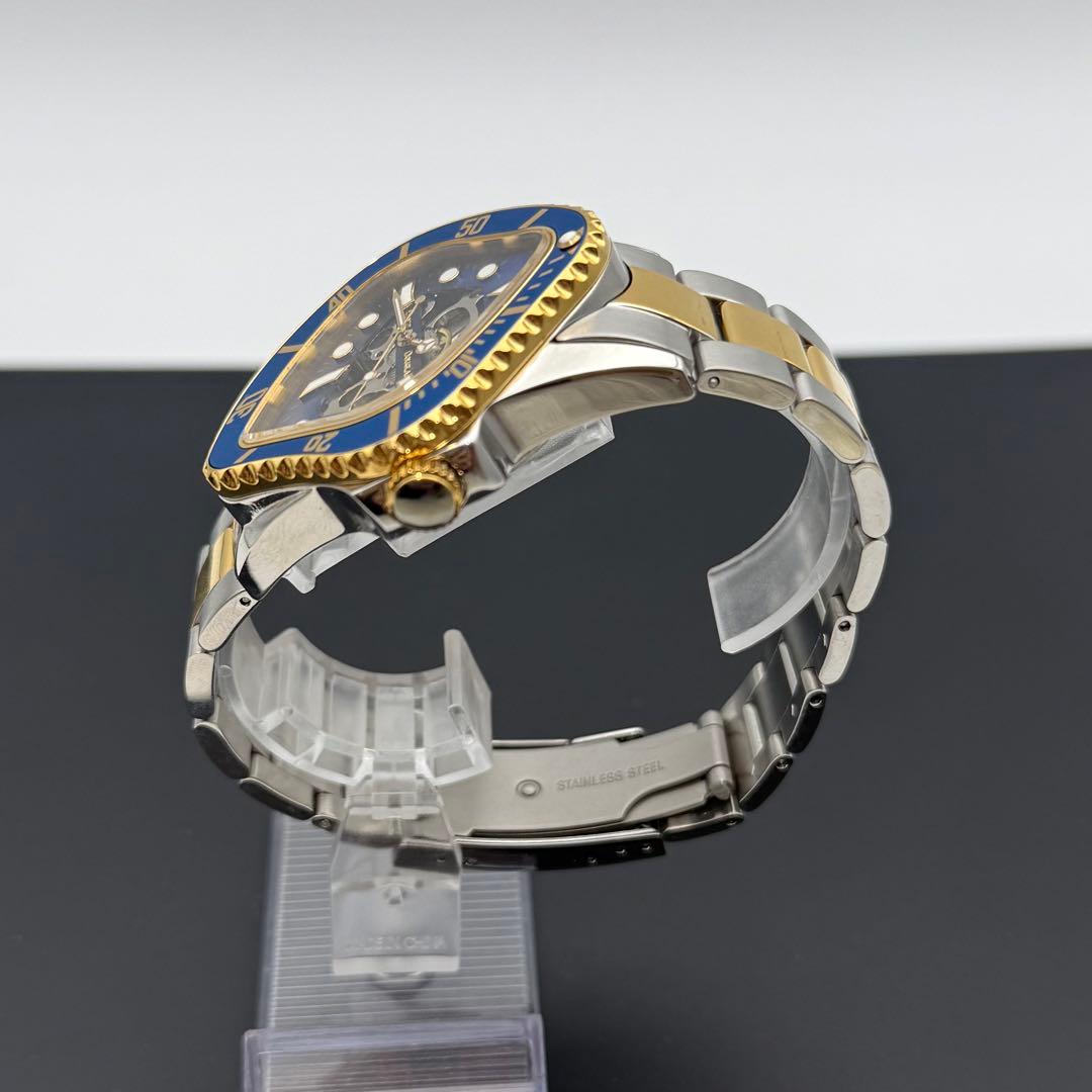 超希少/稼働品✨ダニエルダグラス 腕時計 自動巻 裏スケ ゴールド コンビカラー