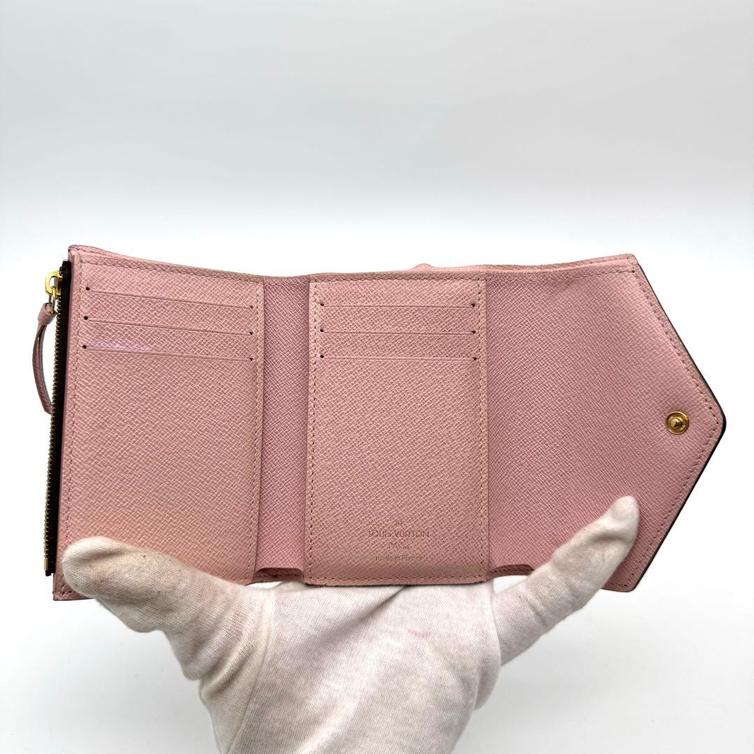 【極美品】ルイヴィトン　ヴィクトリーヌ　ローズバレリーヌ　コンパクト　財布　ミニ