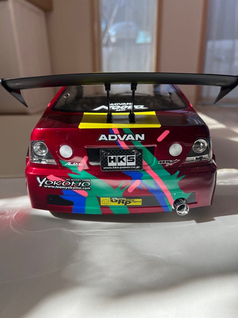 ヨコモHKS アルテッツァ ドリフトカー メタリックレッドボディー