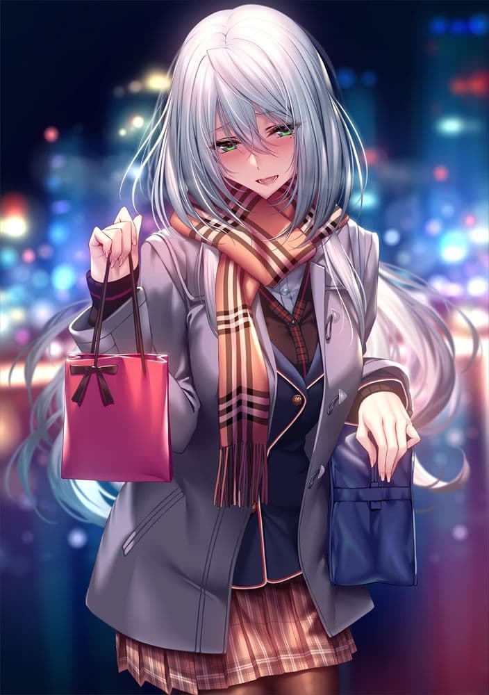 天笠 綴 直筆サイン入り複製原画 はにかみ彼女