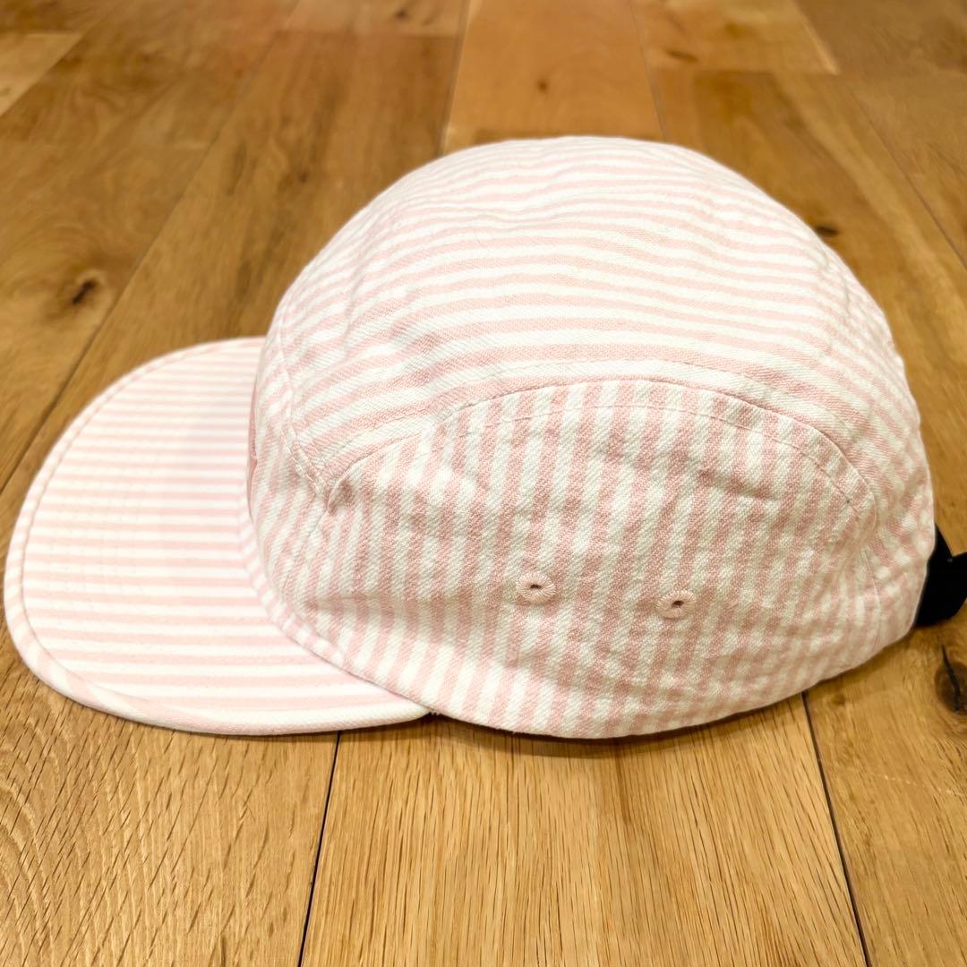 【希少】Supreme Denim Camp Cap ストライプ ピンク