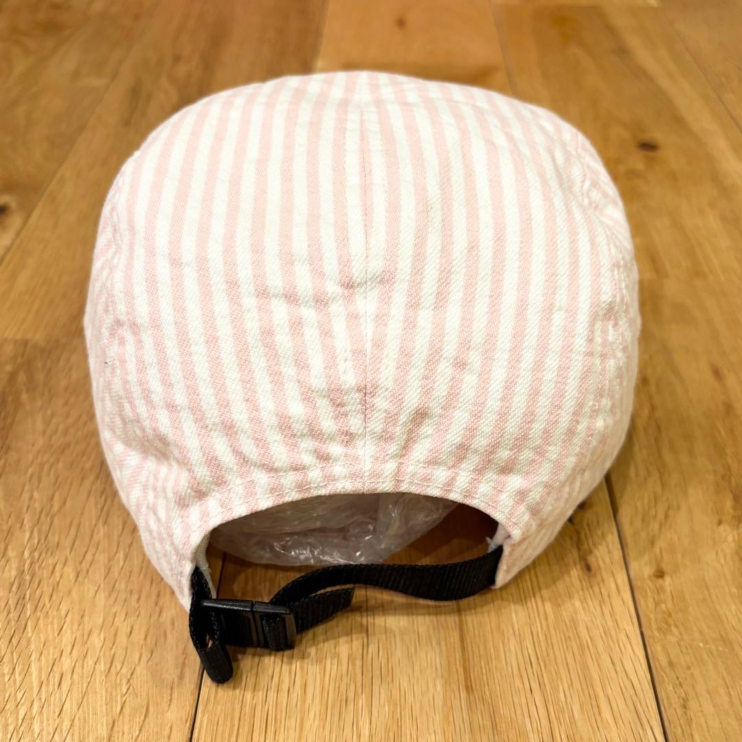 【希少】Supreme Denim Camp Cap ストライプ ピンク