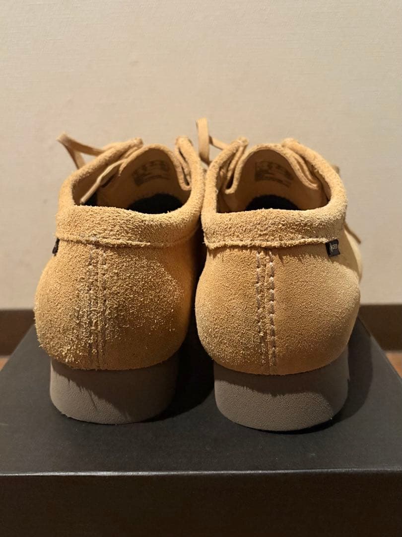 クラークス ワラビーGORE-TEX Golden Tan Suede 8h