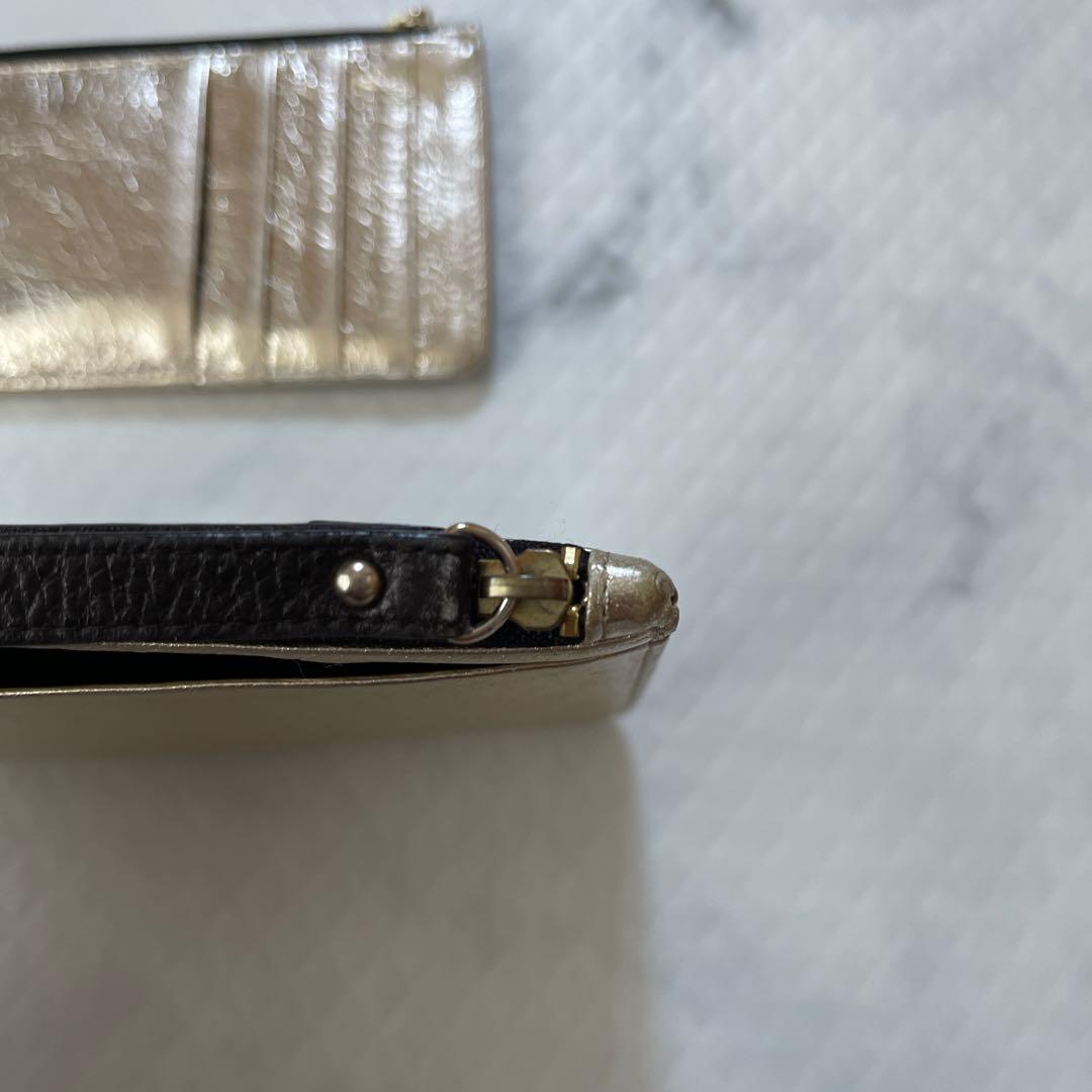 アンテプリマ パンダスペシャル/マルチウォレット/シャンパンゴールド