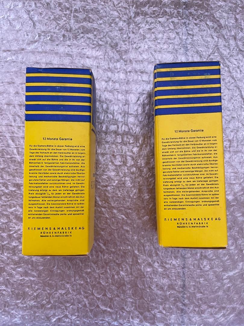 SIEMENS C3g 真空管 2個セット(箱未開け)