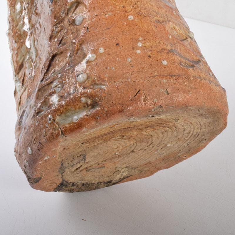 美濃伊賀焼　伊賀耳付花生　時代箱　N　R8020C