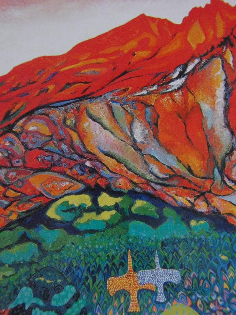 三輪孝一、【蘇る】、希少な額装用画集より、新品額装付