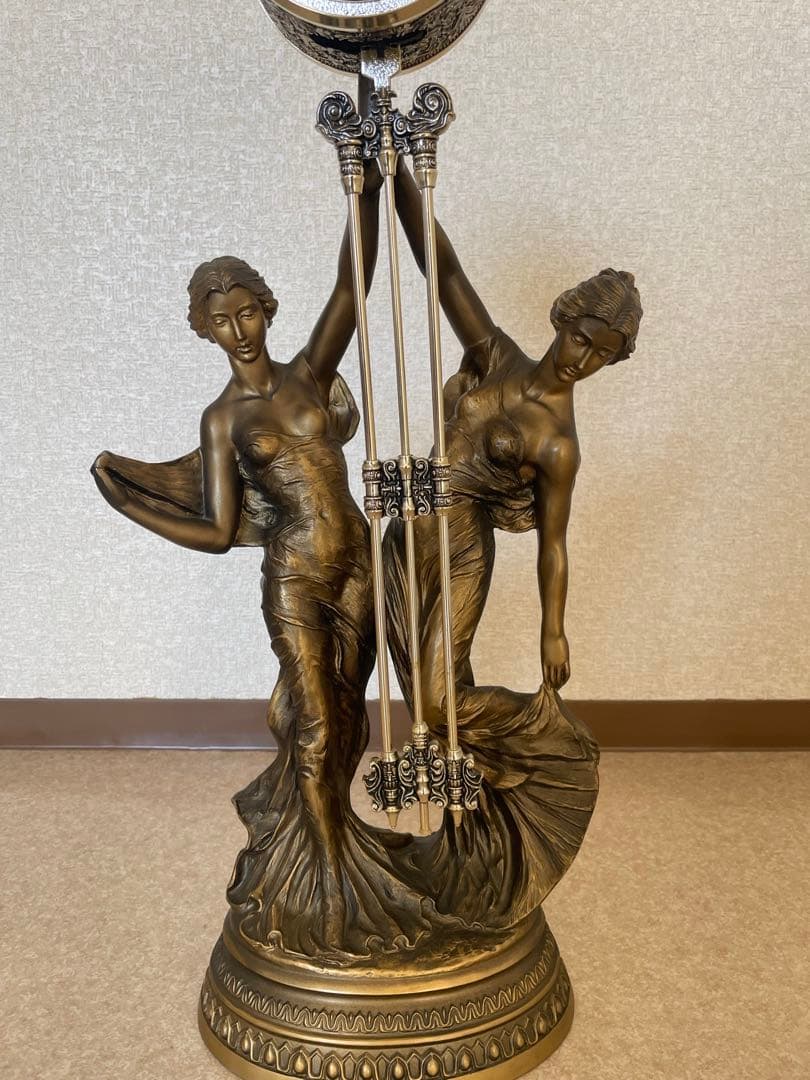 CITIZEN 時計 アンティーク 女性像 置き時計 振り子時計