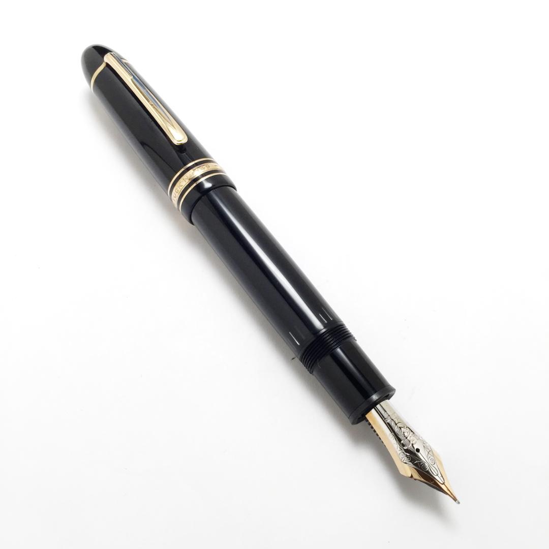 きれい 80年代 モンブラン 万年筆 149 14K 中白 エボナイト