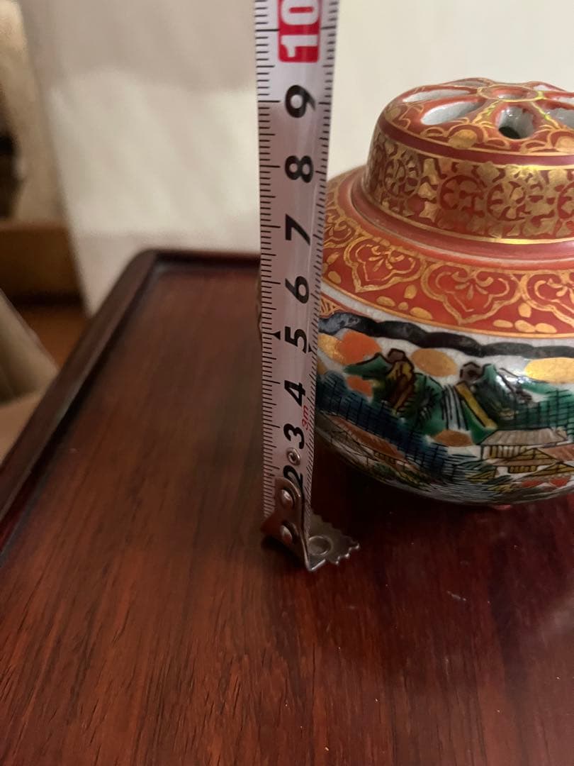 香炉　九谷焼　九谷庄三　茶道具 表千家裏千家　和風小物和風インテリア香道茶事