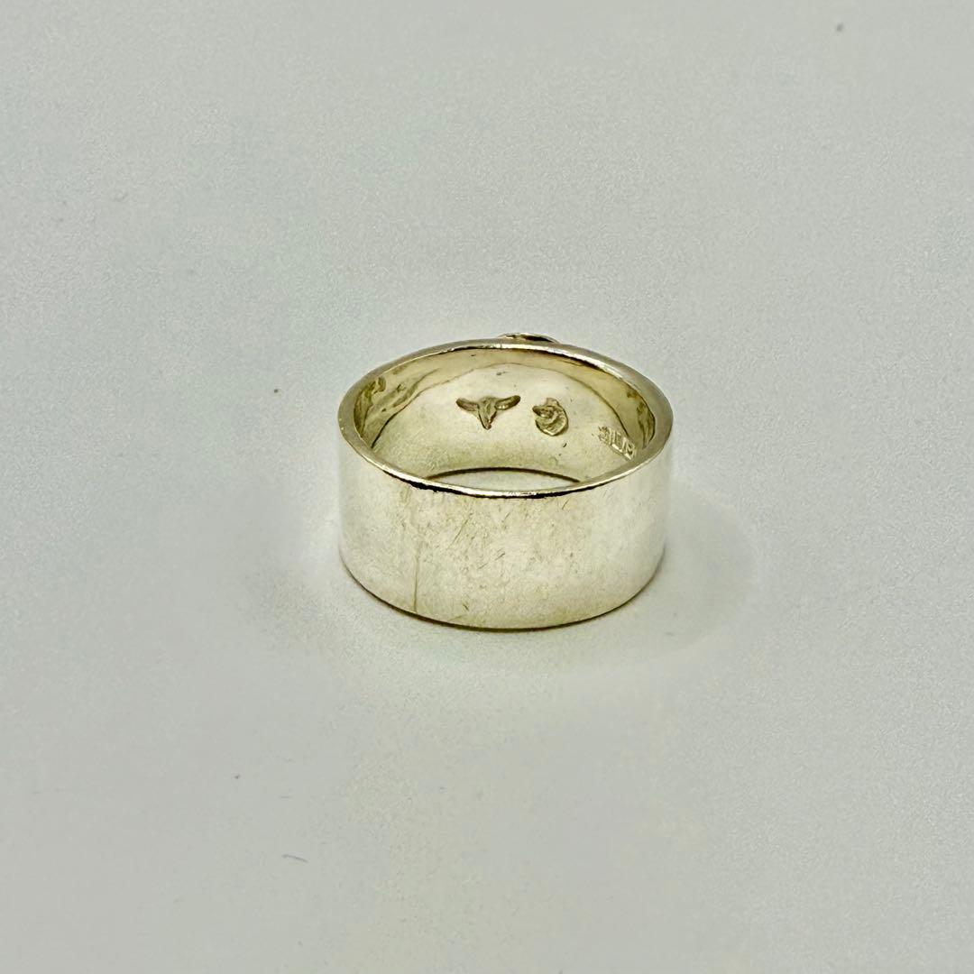 タディ&キング　k18メタル付平打リング　約21号