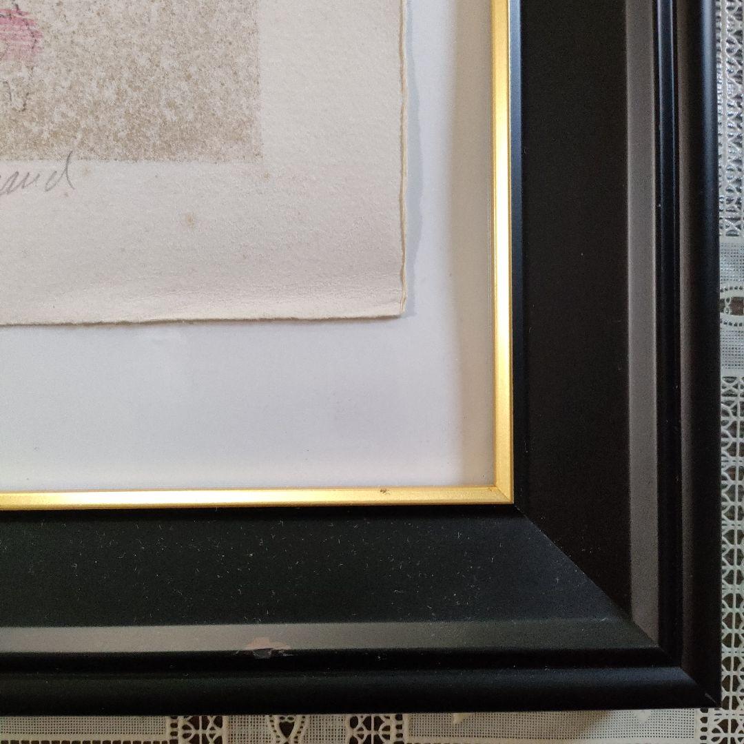 ポール・ギヤマンGUIRAMAND　大判リトグラフ『セーヌ河畔とエッフェル塔』