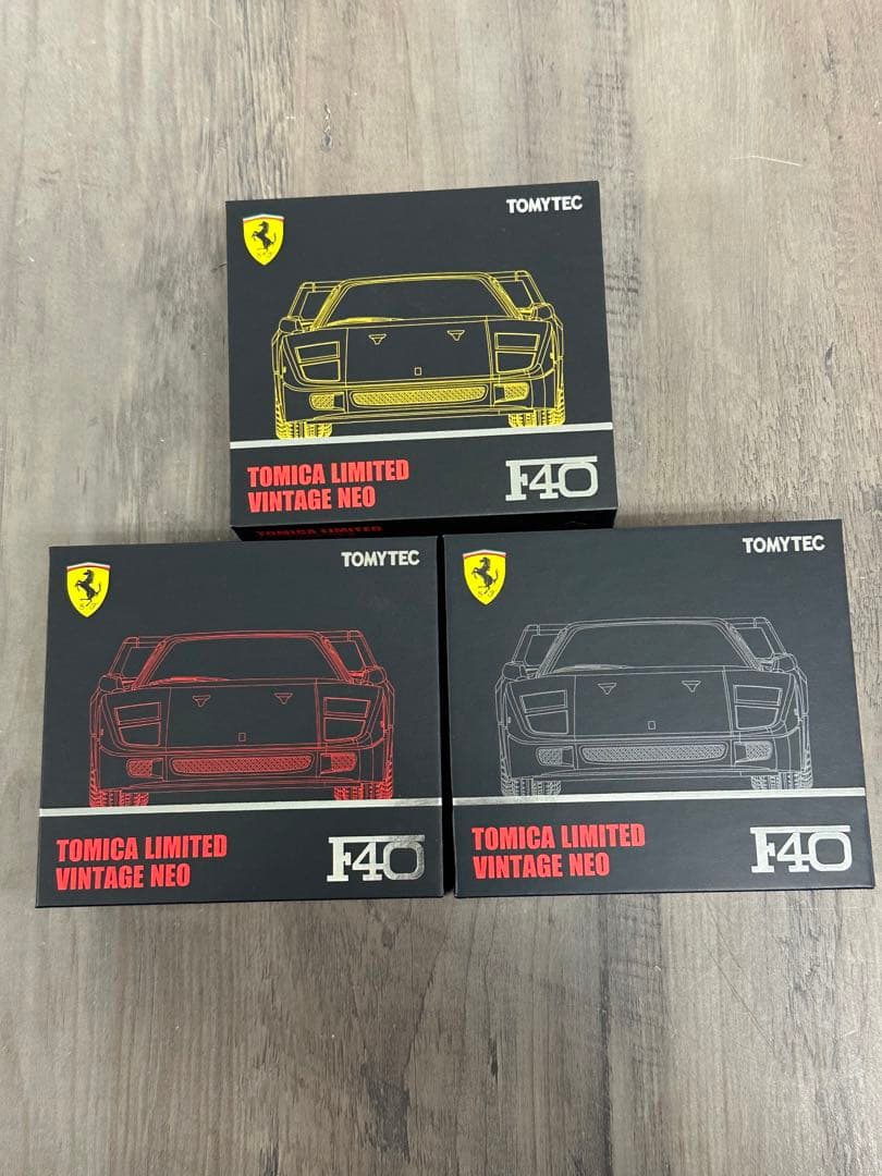 TOMICA LIMITED VINTAGE NEO F40 3個セット