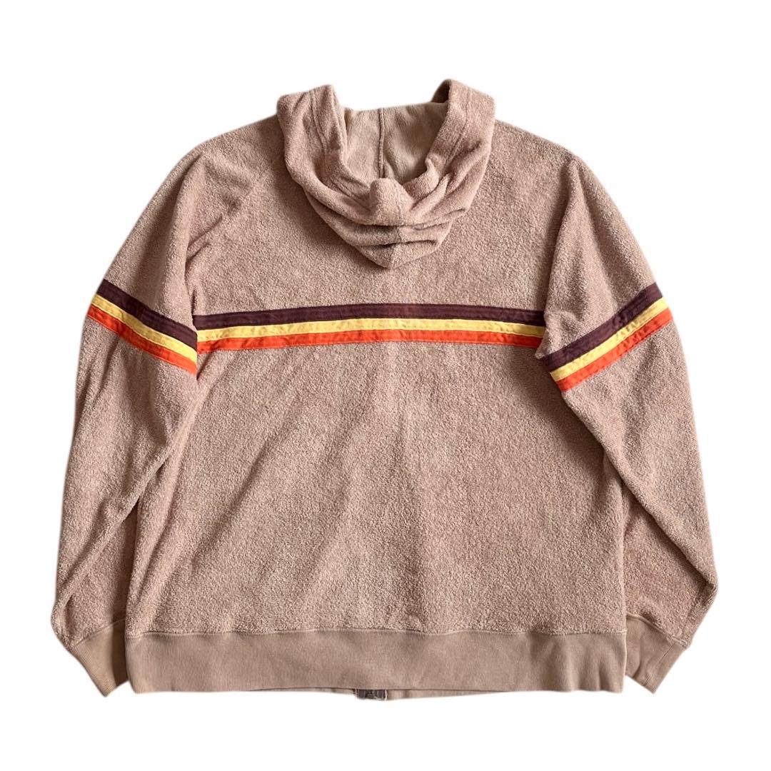 熊さん商品TENDERLOIN 初期 パイル ボーダー ジップパーカー