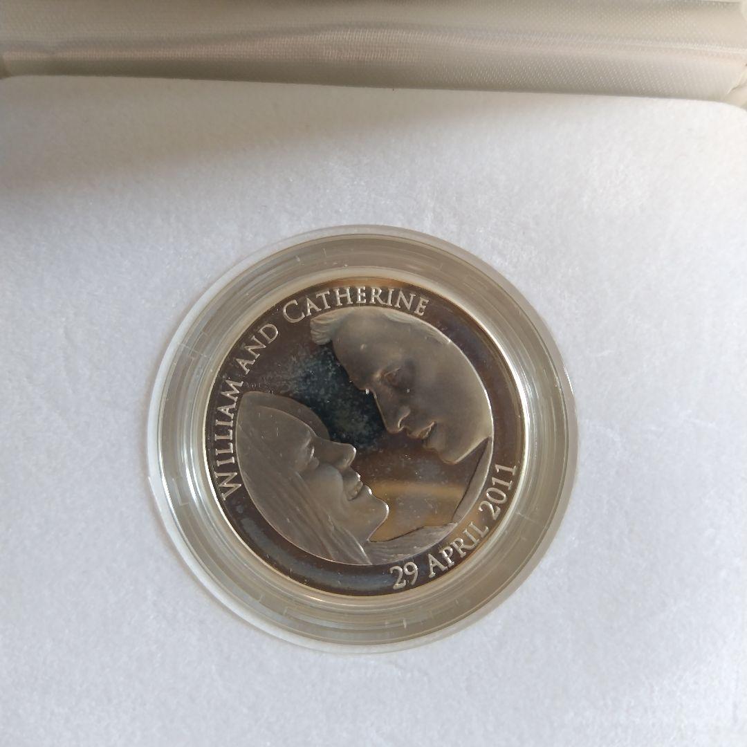 キャサリン妃 ウィリアム王子 ご成婚記念 5ポンド銀貨2011年