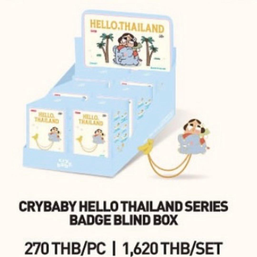 ピンズ・ピンバッジ・缶バッジ POPMART CRYBABY HELLO,THAILAND SERIES