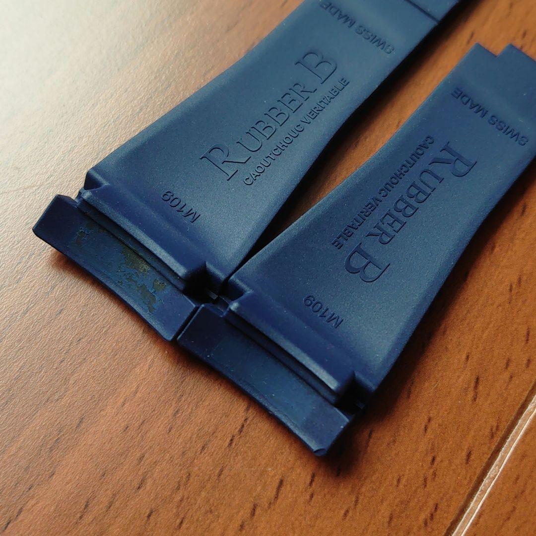 ラバービー RUBBER B ロレックス ヨットマスターⅡ 専用 ネイビー 美品