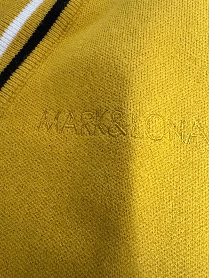MARK&LONA イエロー カーディガン