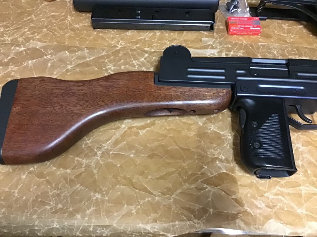 s*5様 SMG合法 マルシン工業 未発火美品 UZI 金属モデルガン ウッドス