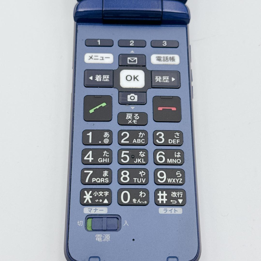 【美品】au かんたんケータイ ライト KYF43 ブルー