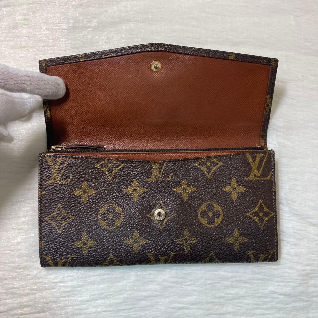 LOUIS VUITTON 長財布 モノグラム ポシェット ポルトモネ クレディ