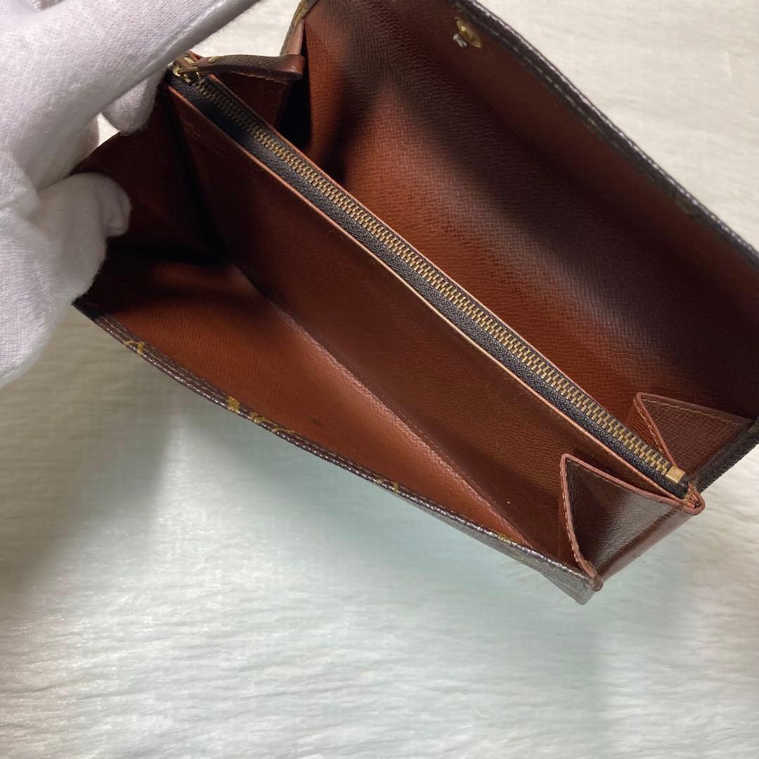 LOUIS VUITTON 長財布 モノグラム ポシェット ポルトモネ クレディ