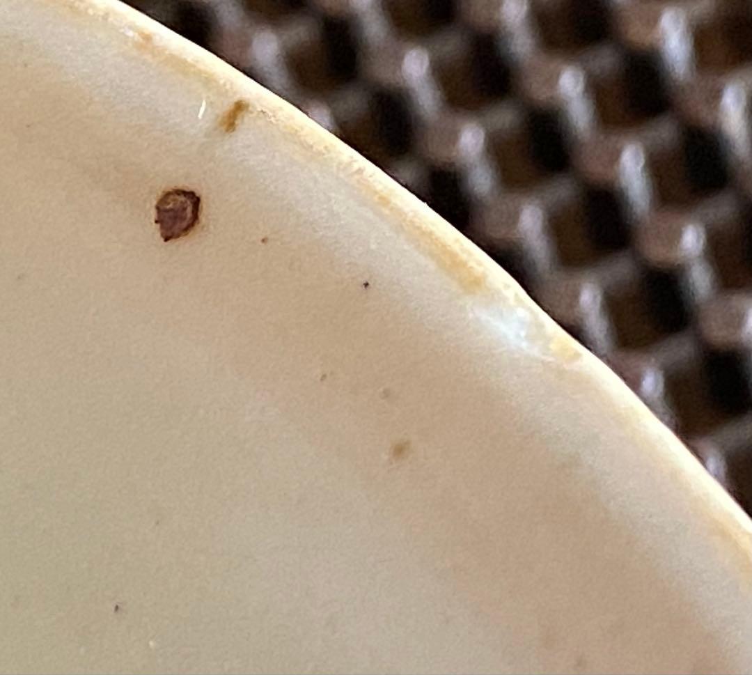 中国　染付絵皿　福禄寿喜　鑑賞台付 ・ヴィンテージ　レア ・台湾茶器