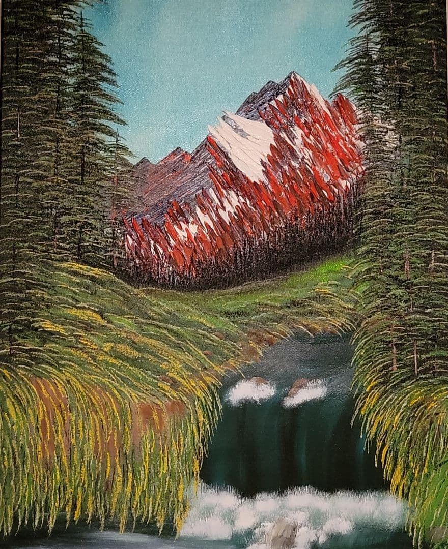 絵画 Spectacular Waterfall