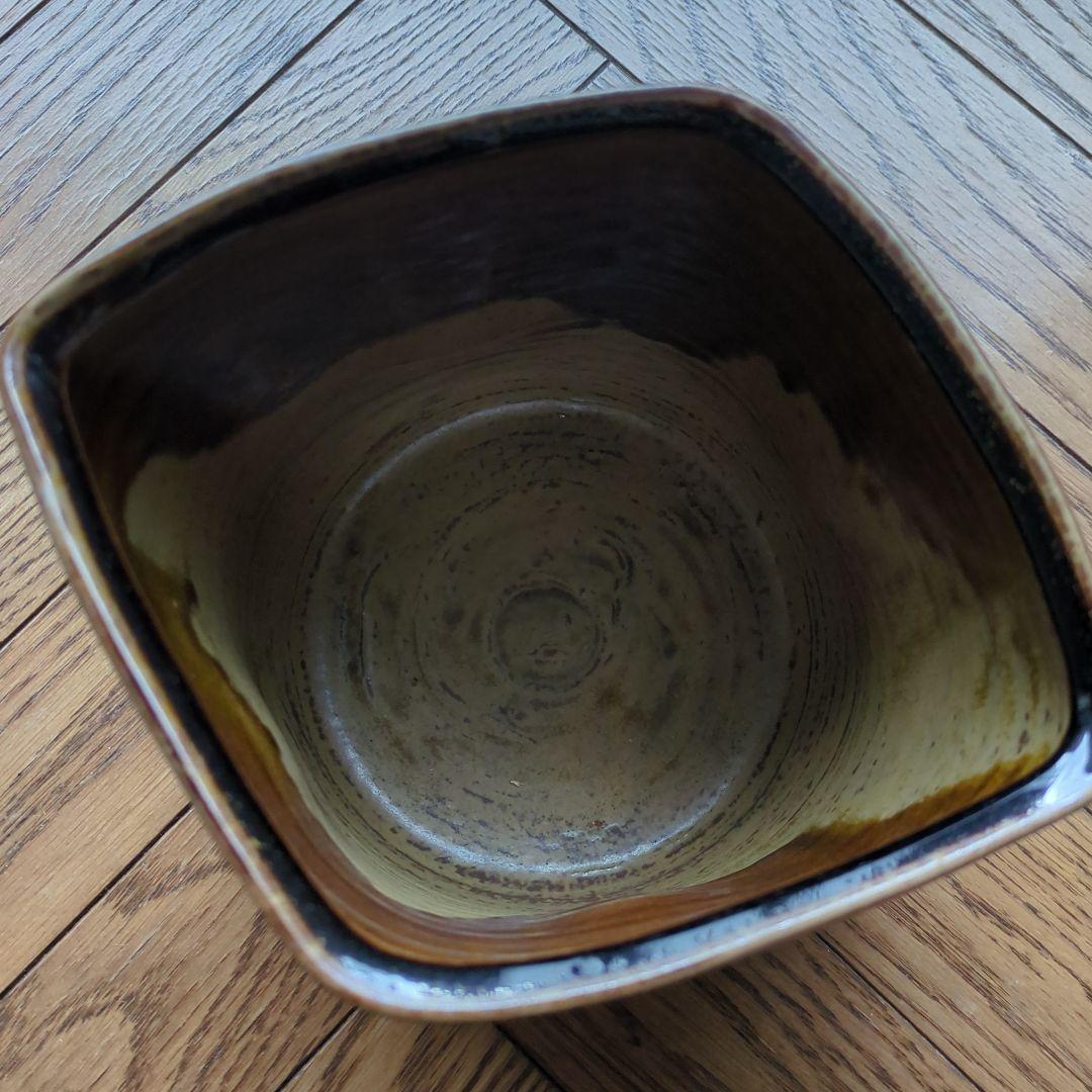 茶道具　耳付き水指　水指　如拙庵　須田祥豊　菱形耳付水指