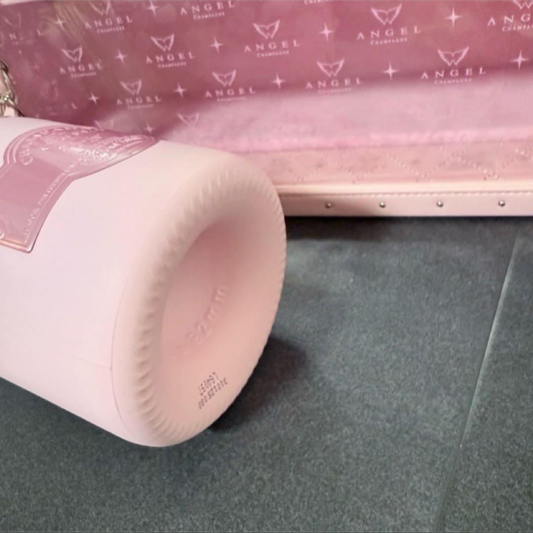 美品　新品未開封 エンジェル ドゥミセック ロゼ ピンク シャンパン　鍵あり