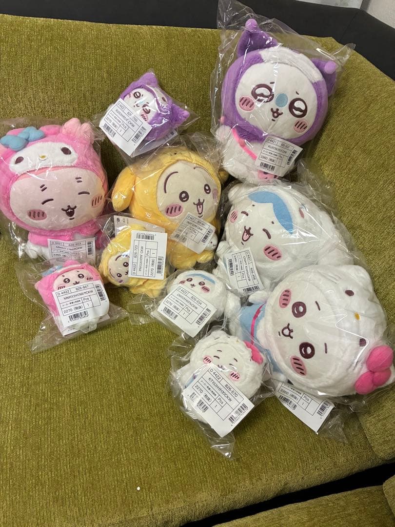 ちいかわ　サンリオコラボ　ぬいぐるみ　マスコット　10体セット