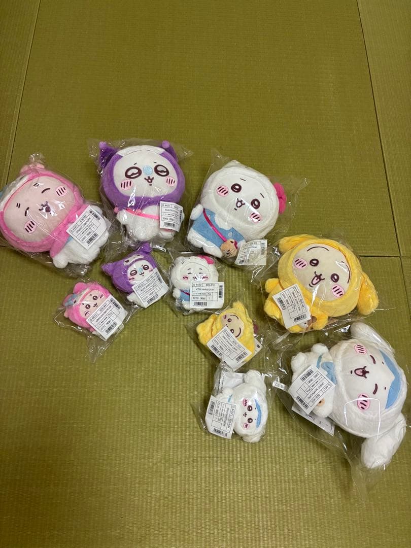 ちいかわ　サンリオコラボ　ぬいぐるみ　マスコット　10体セット