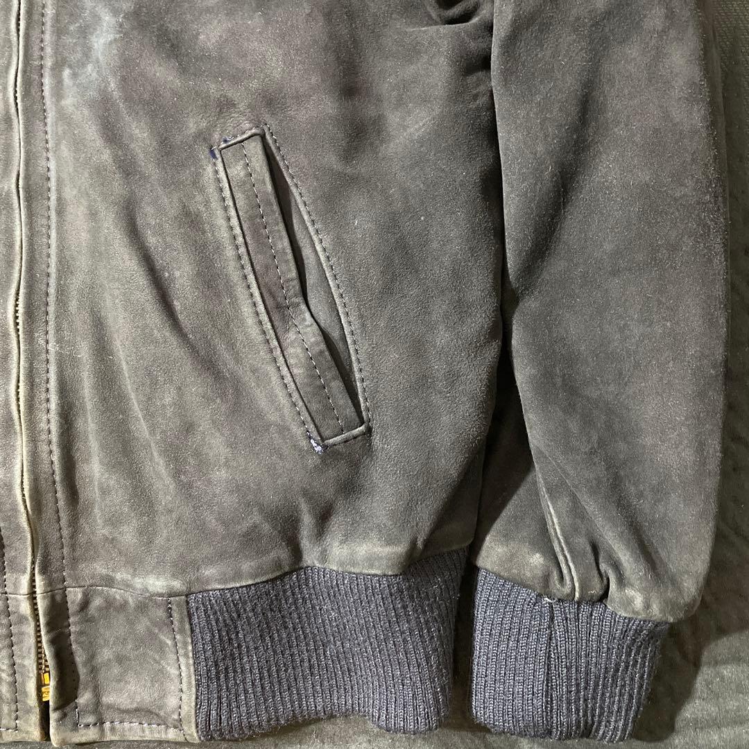 高級希少　McGREGOR sheep suede bomber jacket