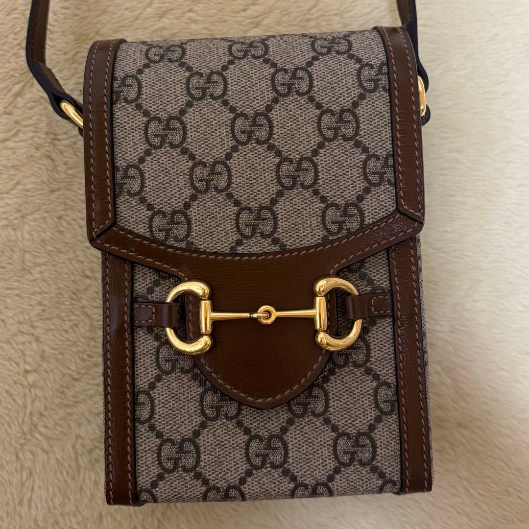 GUCCI グッチ　GGスプリーム ホースピット1955 ミニバッグ