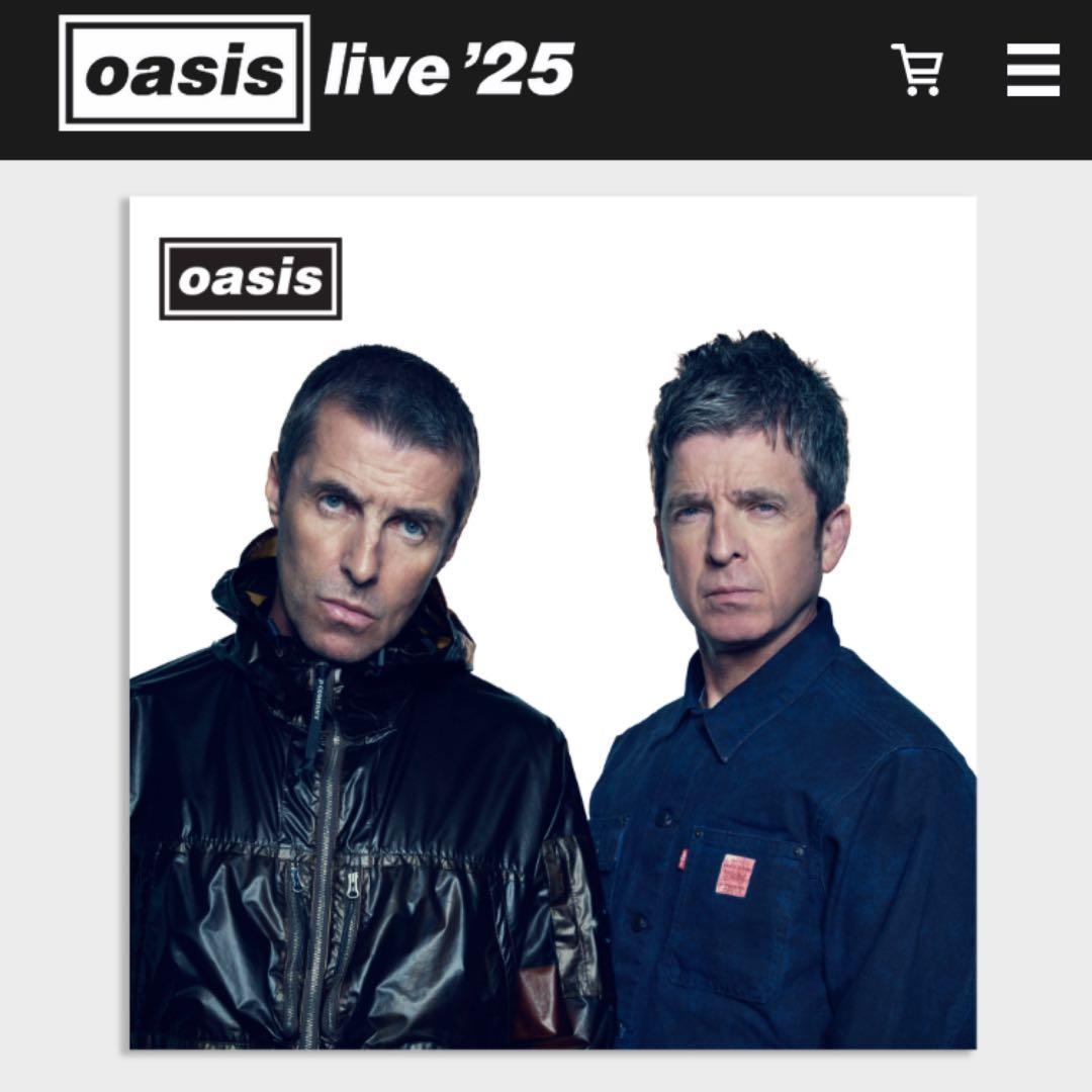 オアシス Live '25 パンフレット oasis Programme
