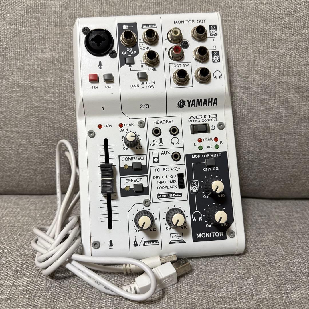 YAMAHA AG03 オーディオインターフェイス 本体 付属品のみ