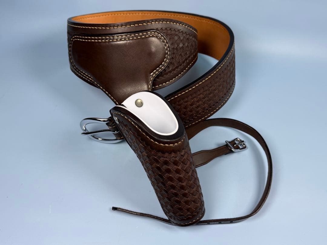 コルト山田製SAAファストドロー専用リグ（ダークブラウン）