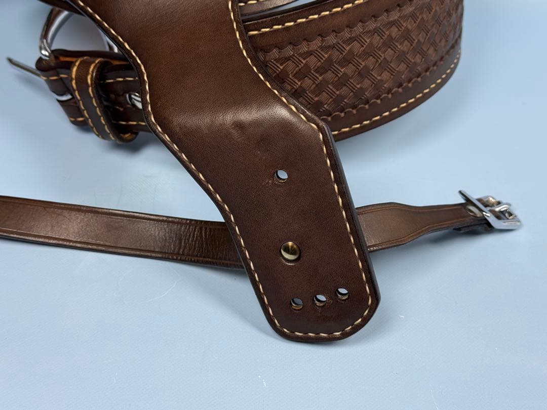 コルト山田製SAAファストドロー専用リグ（ダークブラウン）