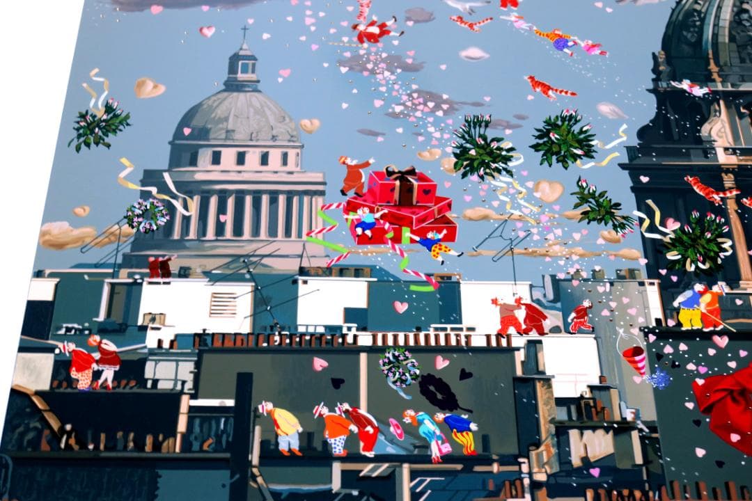 【ヒロ・ヤマガタ】　パリスオーケストラ　シルクスクリーンシート　山形博導　額装可