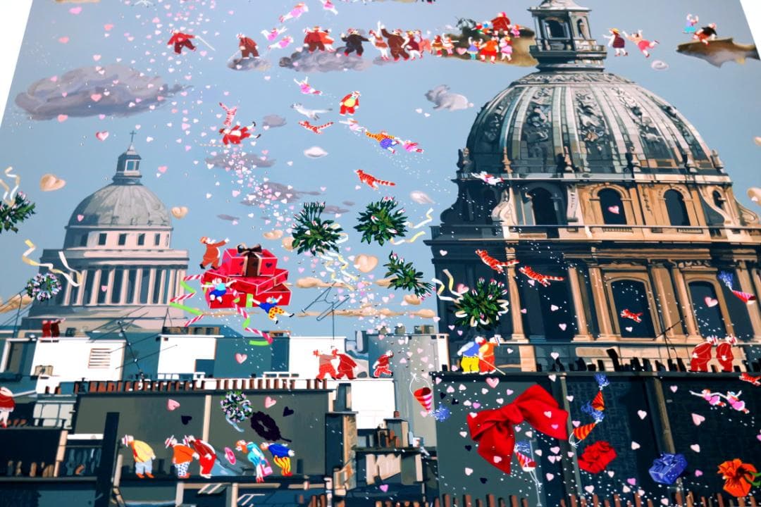 【ヒロ・ヤマガタ】　パリスオーケストラ　シルクスクリーンシート　山形博導　額装可