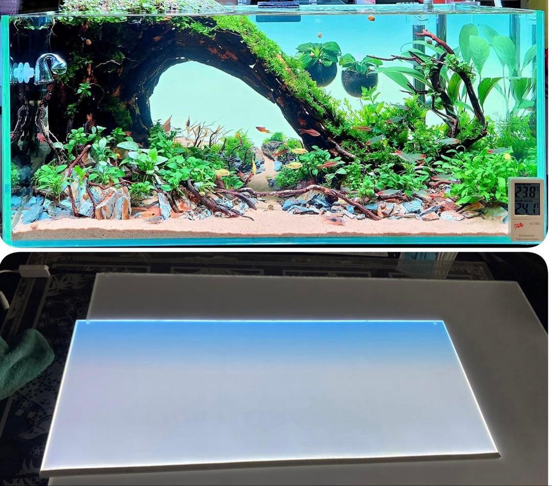 新品未使用　ライトスクリーン　アクアリウム　LED RGB 60cm×36cm