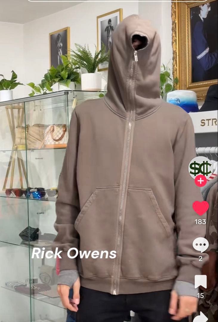 トップス rick owens drkshdw gimp hoodie