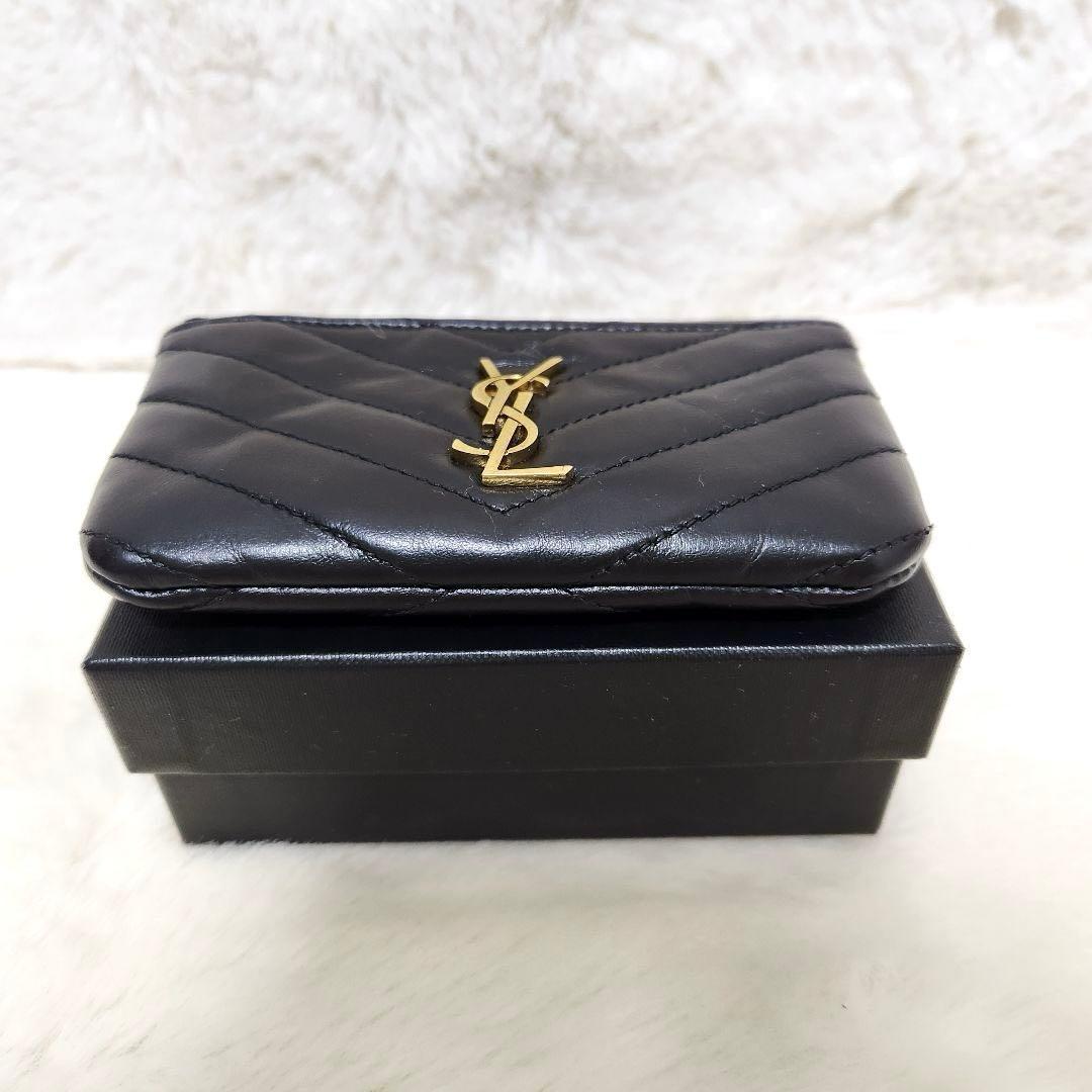 ✨美品✨サンローラン　ケース　キーリング　カサンドラ　キルティング　YSL