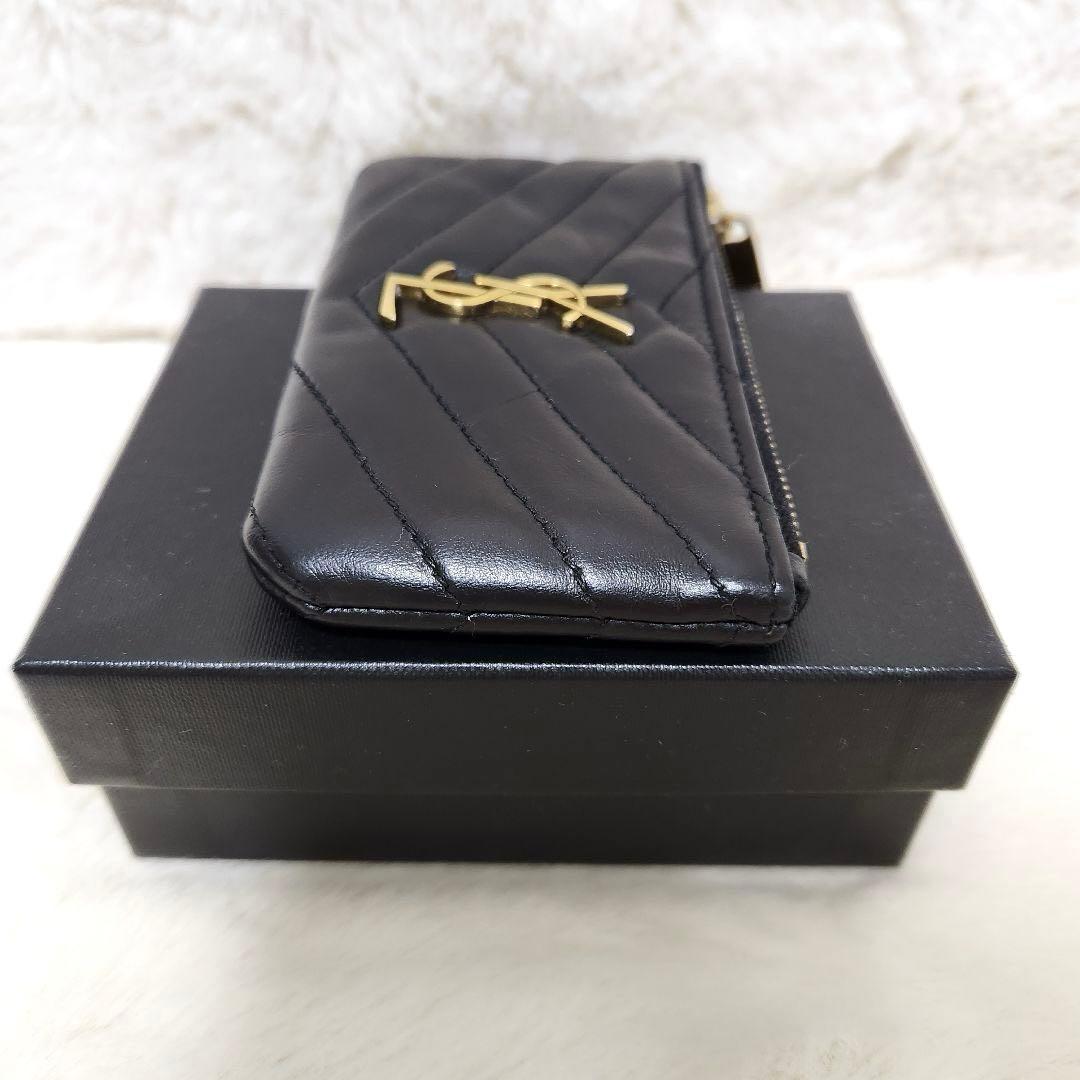 ✨美品✨サンローラン　ケース　キーリング　カサンドラ　キルティング　YSL