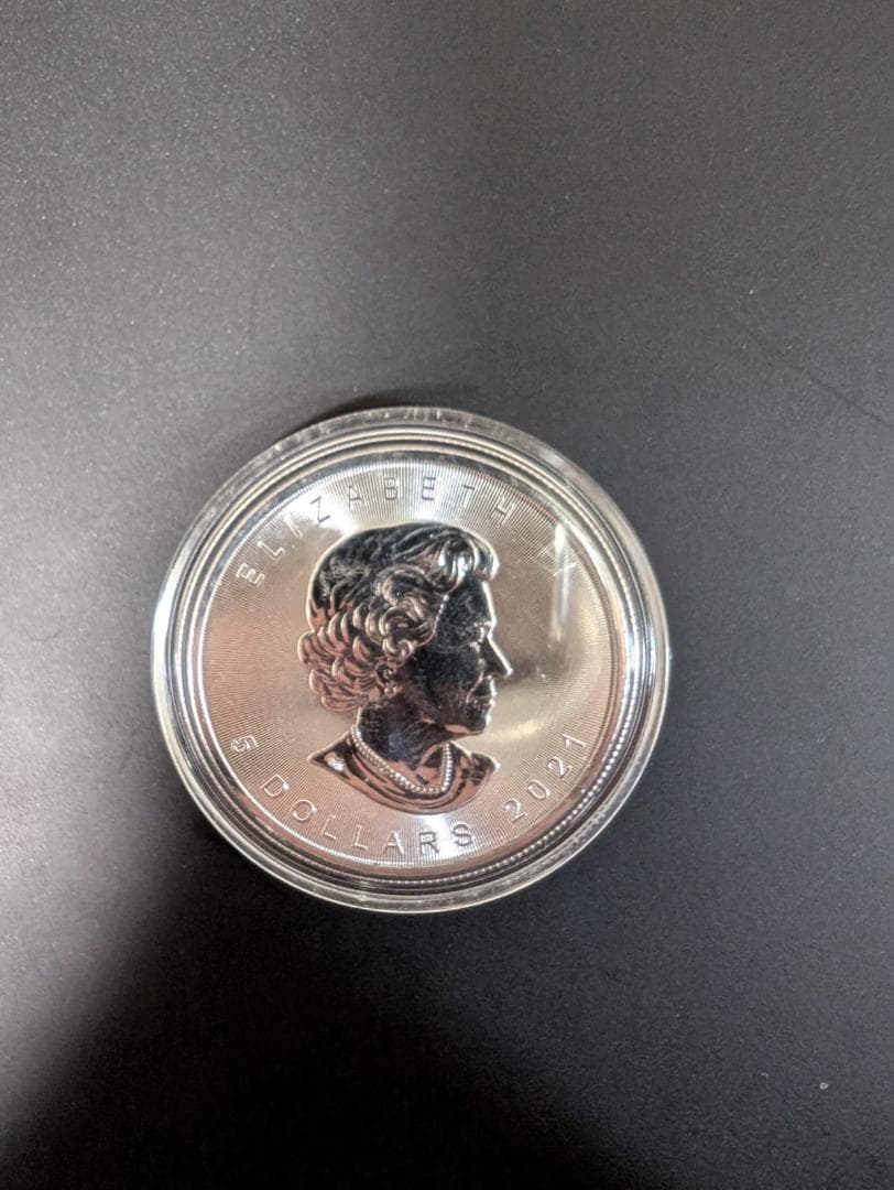 カナダ・メープルリーフ銀貨 1オンス 5ドル 2021年