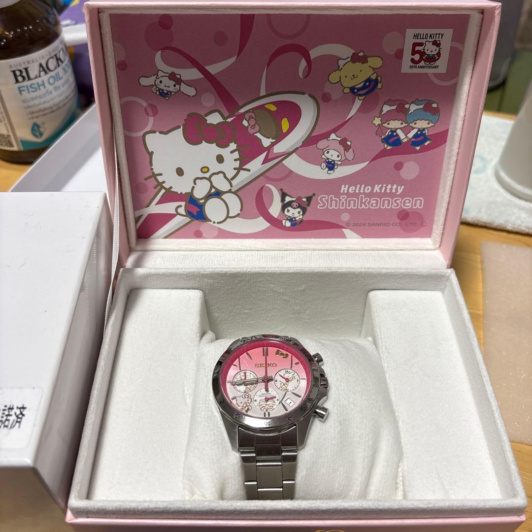 Hello Kitty Shinkansen 腕時時計50 周年限定