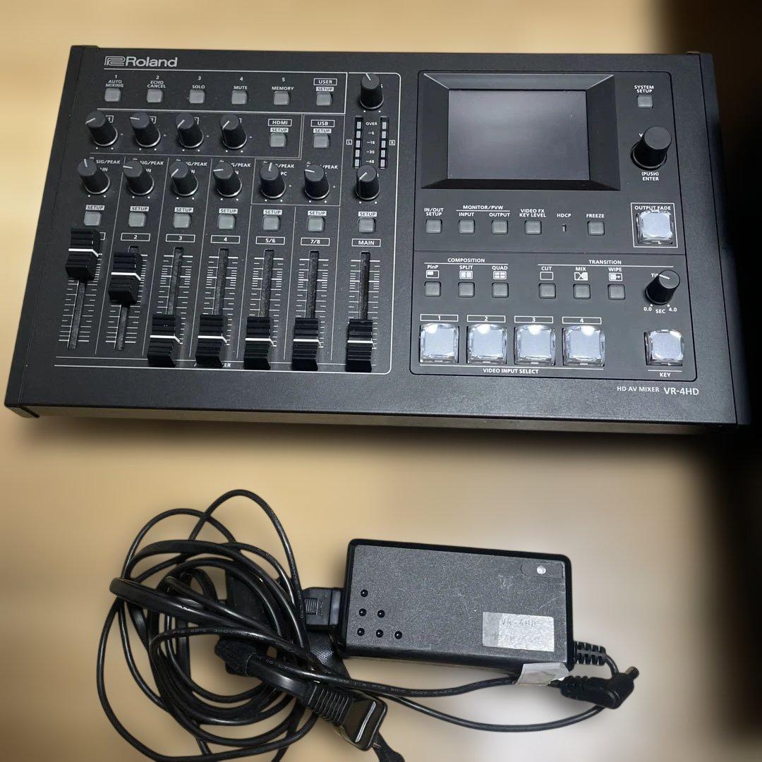 Roland VR-4HD HDMI4入力 USB配信 プラダン付