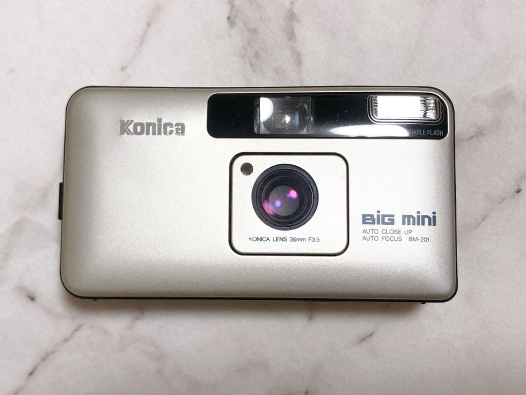 【完動品•動作良好•現像済】コニカ Konica Big mini BM-201