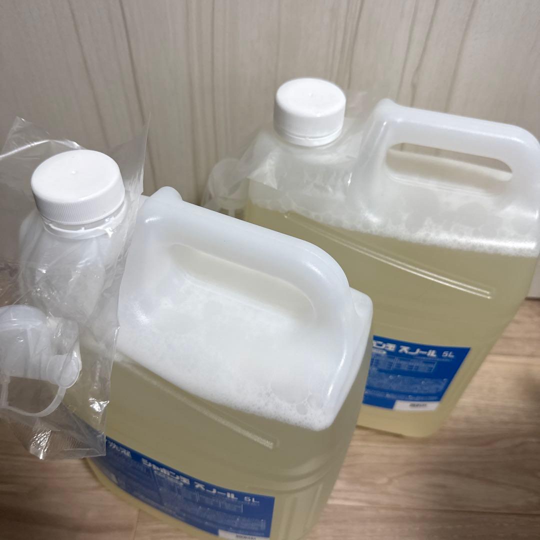 肌ケア洗濯　シャボン玉石鹸スノール 洗濯洗剤5L 2本セットキャップ付